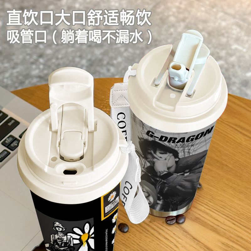 权志龙周边保温杯316不锈钢大容