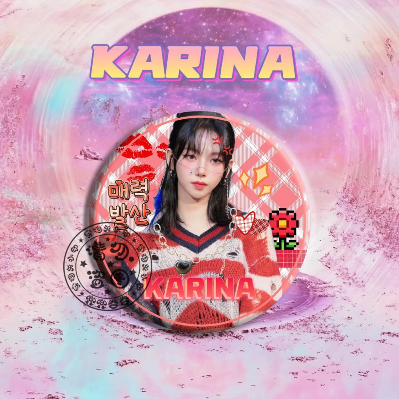 柳智敏Karina吧唧应援二创可爱DI