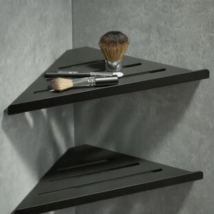 卫生间置物架浴室架子免打孔壁上墙挂厕所洗漱台三角收纳架不锈钢