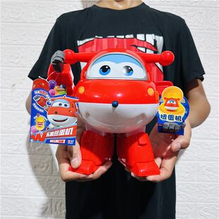 奥迪双钻超级飞侠大号乐迪机器人扭蛋机儿童变形玩具男孩抽奖礼物