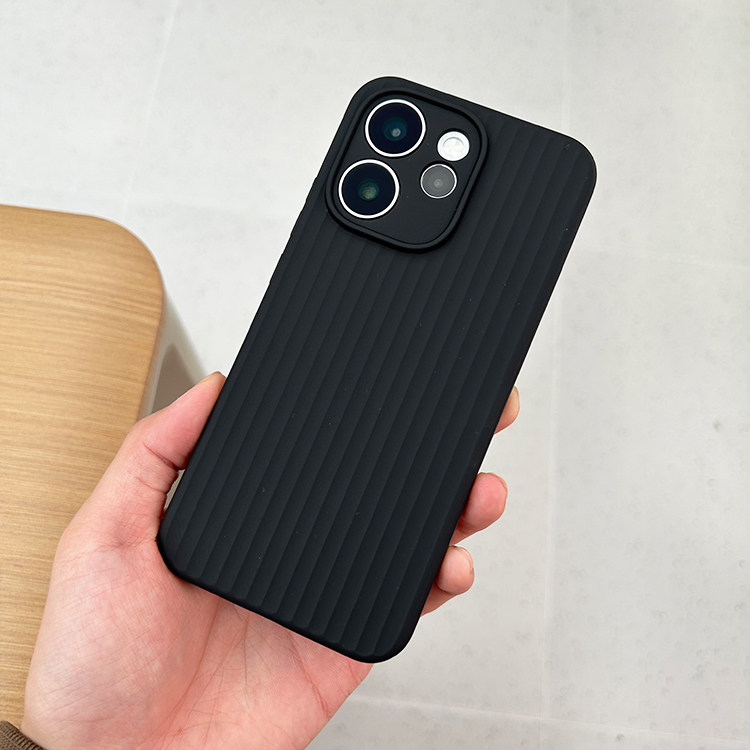 适用OPPOReno15手机壳瓦楞波纹软壳爆款肤感竖条纹简约轻薄全包reno15保护套pro