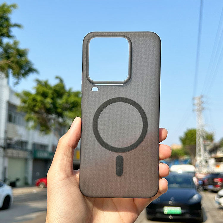 适用于iQOO15Ultra手机壳磁吸包肩键软壳magsafe车载支架强磁版纹理圆弧边iqoo15ultra保护套