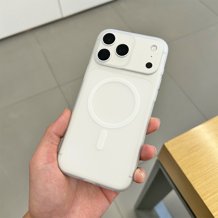 封闭拍照键适用苹果17手机壳纹理磁吸软壳iphone17简约浅色系网红爆款保护套车载磁吸支架无线充17promax