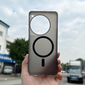 适用于一加12手机壳磁吸款 软壳MAGSAFE车载无线充电增强磁力背面纹理防滑防摔大孔全包镜头简约