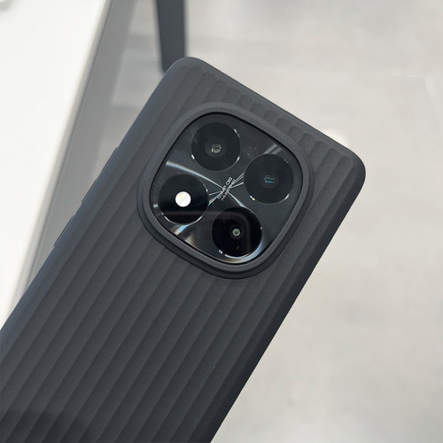 适用于红米note14手机壳软壳行李箱波纹款个性潮款磨砂网红轻薄简约红米note14pro防滑防摔大孔透明保护壳
