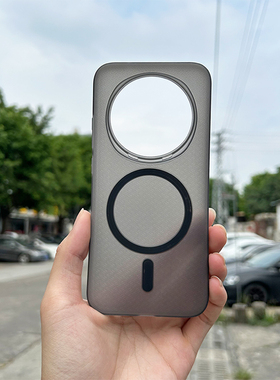 适用荣耀Magic8手机壳磁吸软壳magsafe车载支架无线充强磁荣耀8纹理防滑保护壳magic8pro