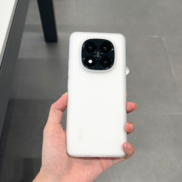 适用于红米note14手机壳软壳行李箱波纹款个性潮款磨砂网红轻薄简约红米note14pro防滑防摔大孔透明保护壳