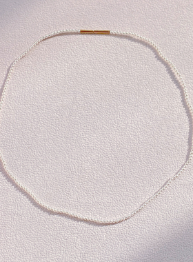 晚晚同款珍珠项链极细saskiadiez