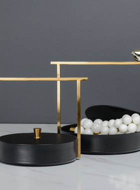 新中式客厅摆件样板间软装饰品