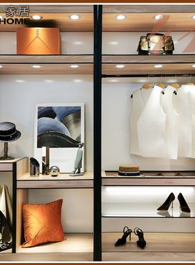 衣柜意式风道具高跟鞋抱枕软装