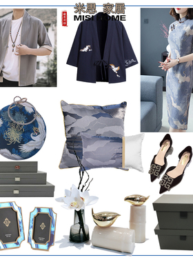 衣柜新中式风样板房软装摆件定制