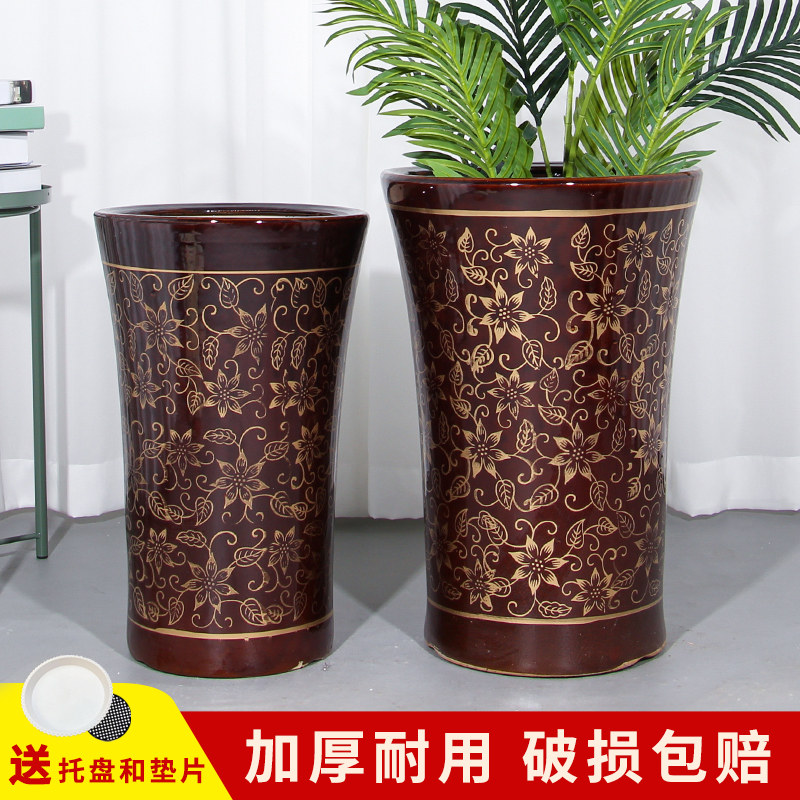 新中式陶瓷大号特大号花盆