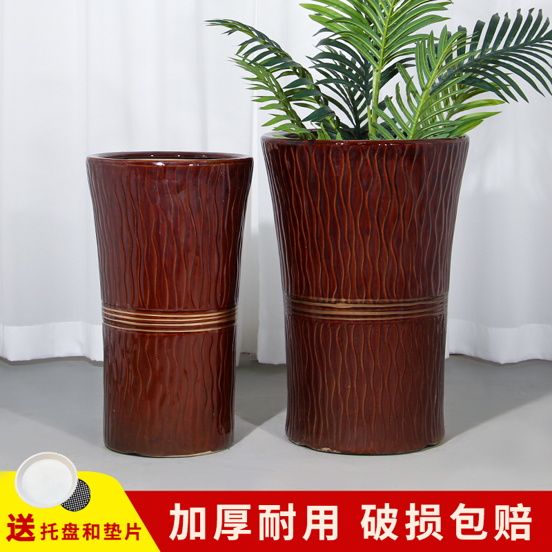 新中式家用陶瓷花盆大口径