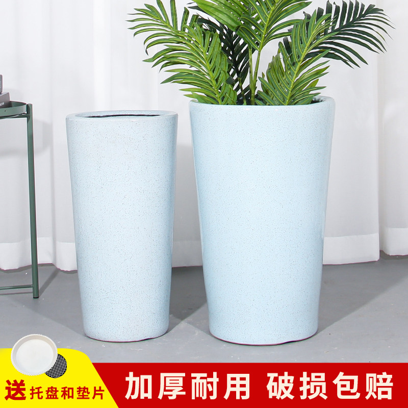 陶瓷大花盆新款轻奢客厅绿植专用