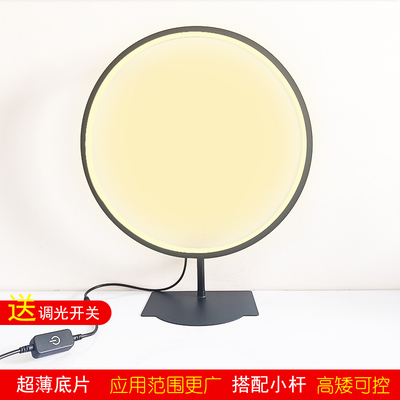 佛龛圆背景灯圈流水生财发光灯圈
