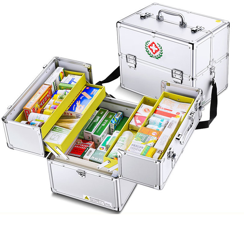 家庭用大小号铝合金不锈钢急救医药箱多层便携医疗药品出诊收纳|ruв категории получать отделка, семьи, хранения приборов, коробка для хранения, аптечка - от Buy2taobao.com для оказания профессиональной услуги покупки агента Taobao