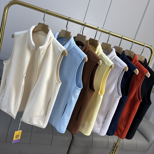 防静电！蓄热锁温！秋冬情侣款户外休闲立领抓绒马甲马夹坎肩背心