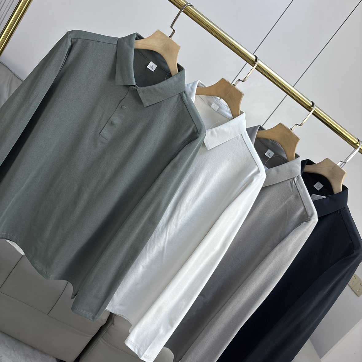 NIAOXI户外系列+吸湿透气外贸男装秋季运动休闲百搭长袖POLO衫