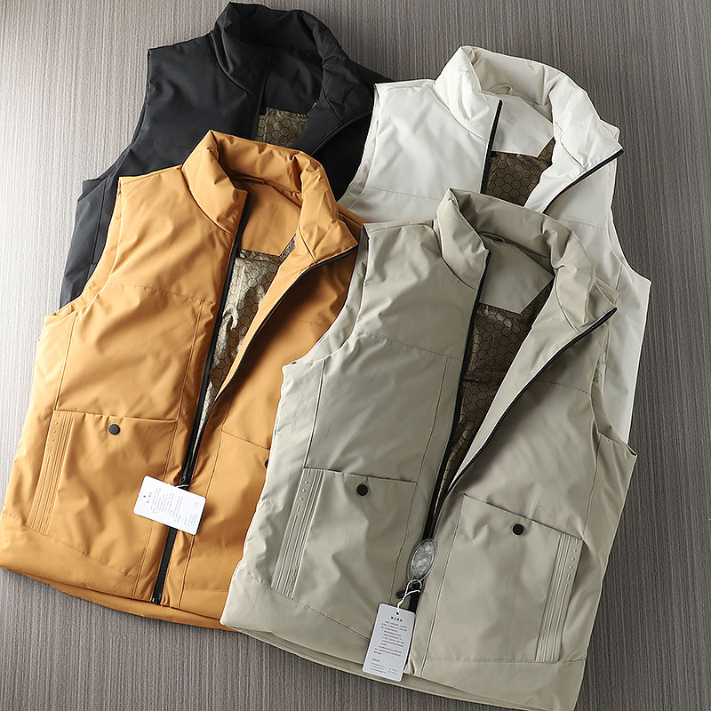 立领羽绒坎肩马甲外套