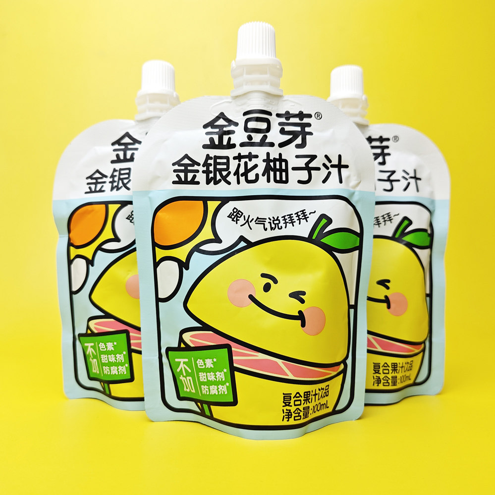 金豆芽金银花柚子汁不添加