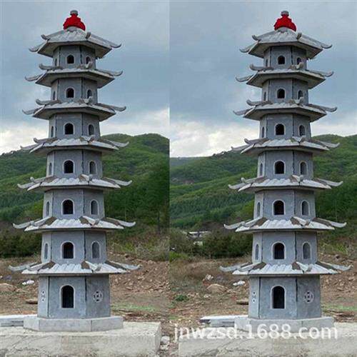 恒旺石雕功德塔报价石材加工寺庙功德塔图案石质功德塔厂家直供