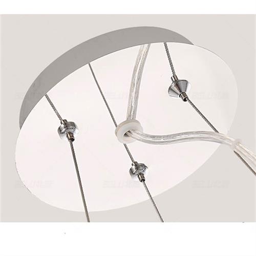 美式流苏吊灯创意艺术卧室餐厅客厅会所酒店圆形简约铝链条吊灯