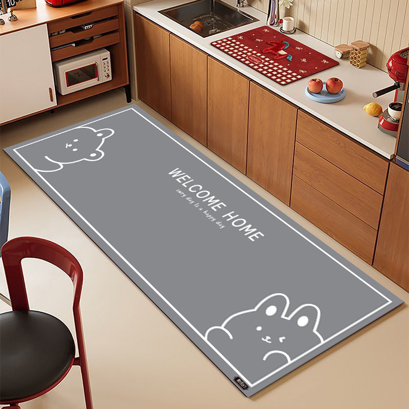 硅藻泥厨房地垫防滑防水防油耐脏专用脚垫子家用可擦免洗门口地毯,居家布艺,厨房地垫,淘宝优惠券,粉丝福利购,淘宝优惠卷