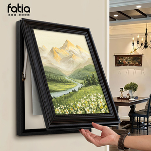 电表箱装饰画2026新款法式竖版配电箱电闸遮挡盒挂画免打孔高级感