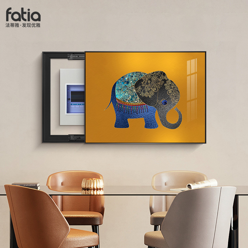 大象电表箱免打孔遮挡挂画