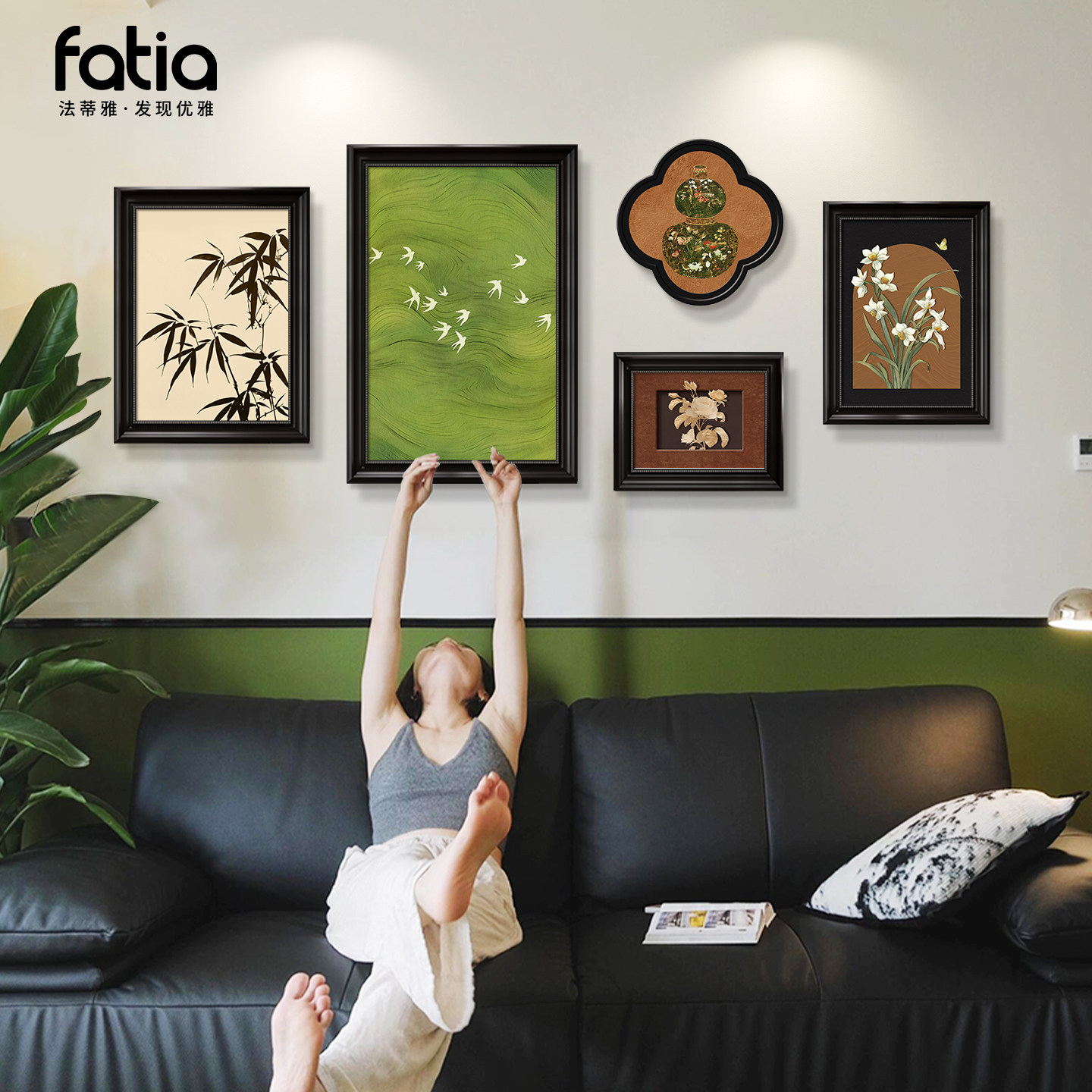 法式复古客厅装饰画中古风沙发背景墙挂画轻奢高级感组合壁画油画,家居饰品,现代装饰画,淘宝优惠券,粉丝福利购,淘宝优惠卷