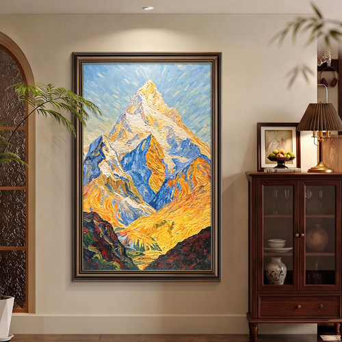 玄关装饰画入户正对门壁画