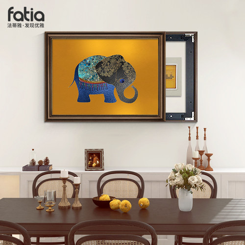 大象电表箱配电箱遮挡挂画