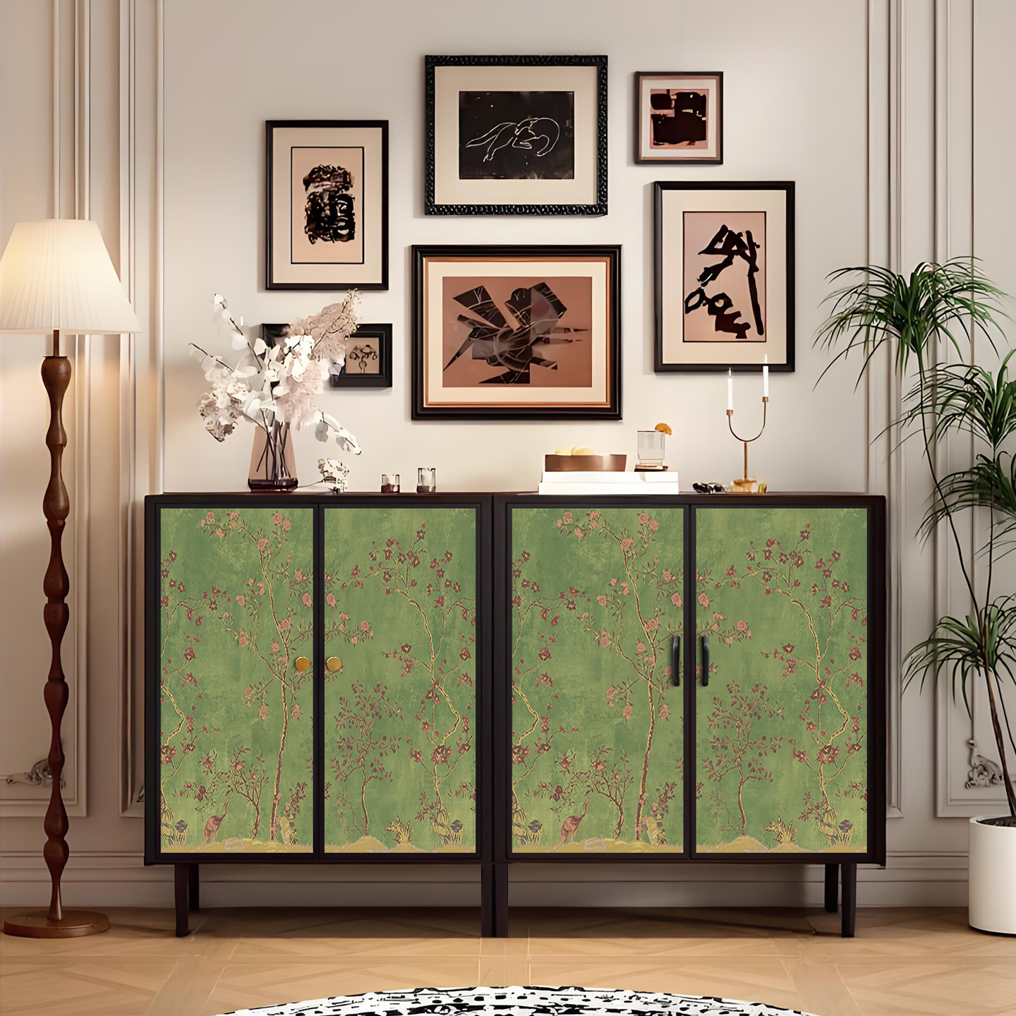 复古大容量斗柜高颜值可当玄关柜