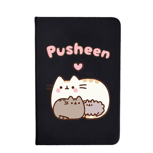 PUSHEEN胖吉猫黑色日记本男女学生记事本迷你便携简约日记练习本