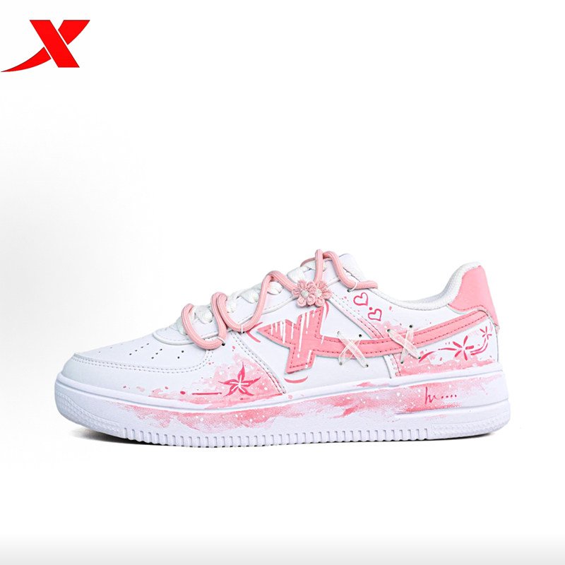 定制球鞋特步板鞋空军一号梦幻少女风渐变多巴胺清新可爱简约女款,运动鞋new,板鞋,淘宝优惠券,粉丝福利购,淘宝优惠卷