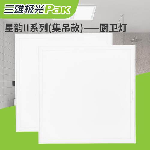 三雄极光LED平板灯300*300矿棉板