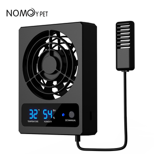 nomo诺摩爬虫箱数显制冷通风扇降温散热换气背夹温度湿度感应控制
