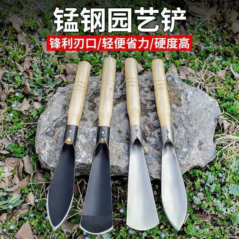 进口小铲子不锈钢园艺工具种花养花卉盆栽野菜除草挖土铁铲园艺铲-封面