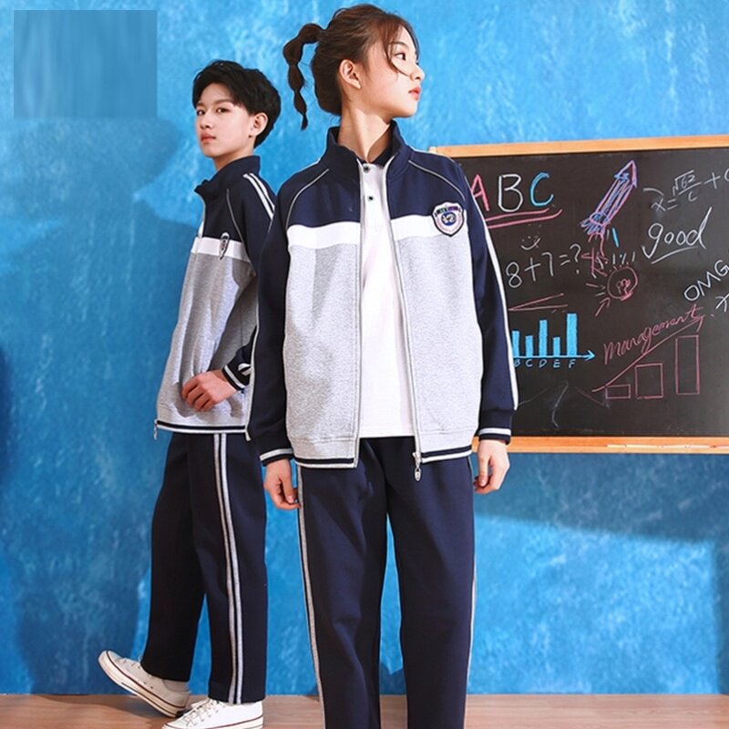 运动风班服棒球服幼儿园套装小学生校服春装毕业照校园风团体操潮