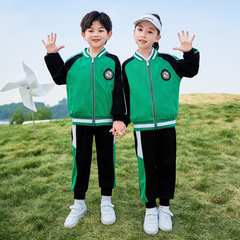 小学生校服冲锋衣三件套儿童运动秋冬季班服幼儿园园服加厚套装款