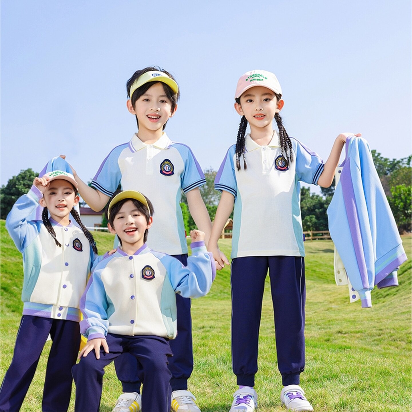 幼儿园班服夏季活力毕业照运动会男女童外套老师装小学生校服服装