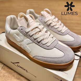 百搭软底真皮拼接休闲鞋 女士2026新款 男 复古德训鞋 LUMES&YHGM经典