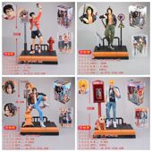 草帽团 手办模型摆件 雕像盒装 街头潮流潮玩 索隆山治路飞艾斯