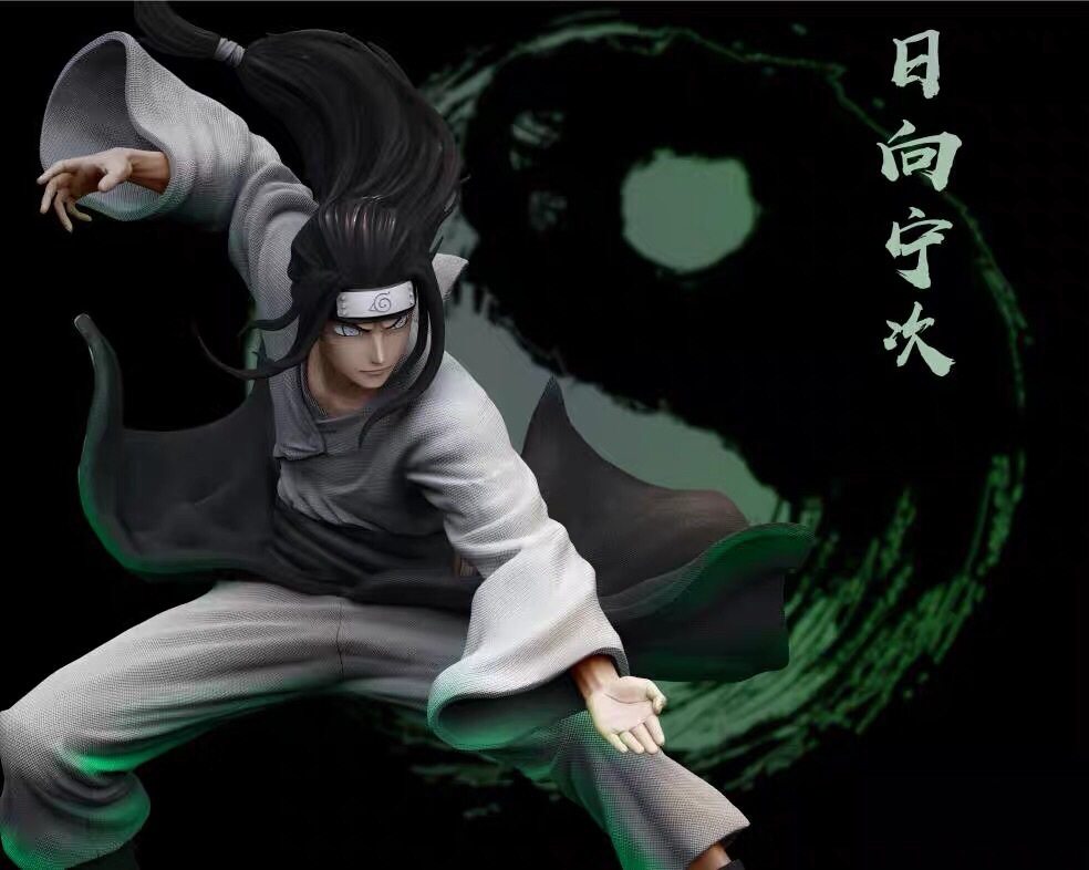 木叶 日向宁次 宁次白眼柔拳八卦掌 可替换头 手办模型摆件人偶