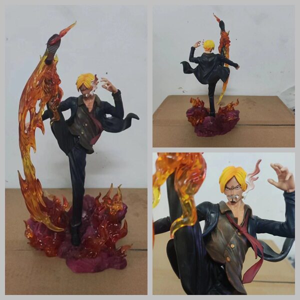 wifi 山治 三主力 恶魔风脚 可发光 雕像 模型盒装手办公仔摆件