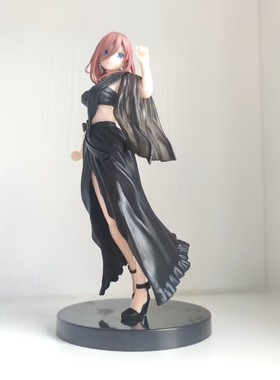 五等分的少女花嫁 中野三玖 黑色长裙礼服 站姿摆件模型盒装手办