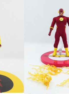 mezco 黄色 红色 6寸 布衣 可动 闪电侠 逆闪电 手办模型摆件人偶