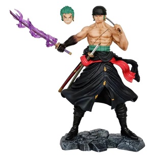 GK 航海王 扛刀索隆 双头雕 站姿 模型 摆件 盒装手办雕像