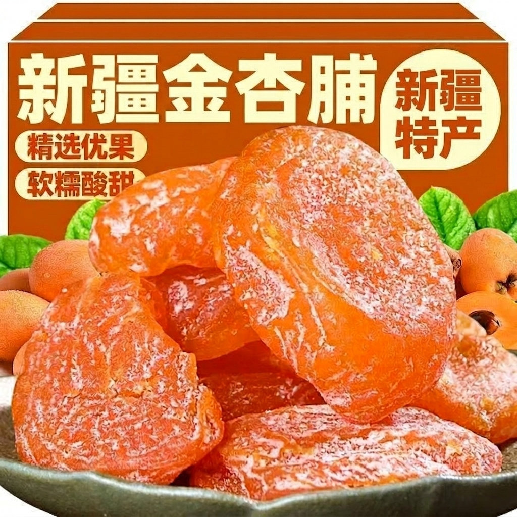 【特级】新疆杏脯无核金杏干酸甜解腻独立小包装果脯去核杏肉桃肉
