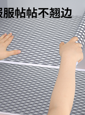 橱柜防油防水防潮贴纸抽屉垫纸厨房灶台面铝箔锡纸柜子自粘墙纸贴